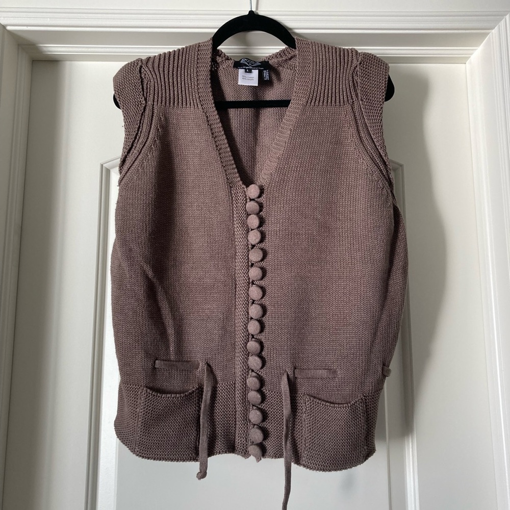 Light Brown Two-Piece Sweater Set - Picture 4 of 7